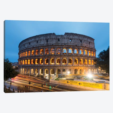 Night At The Colosseum III Canvas Print #TEO1205} by Matteo Colombo Canvas Art