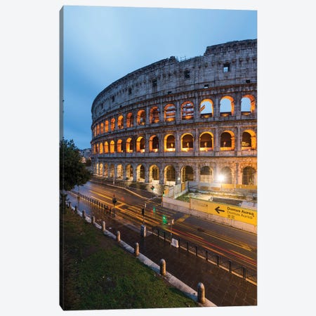Night At The Colosseum IV Canvas Print #TEO1206} by Matteo Colombo Canvas Art
