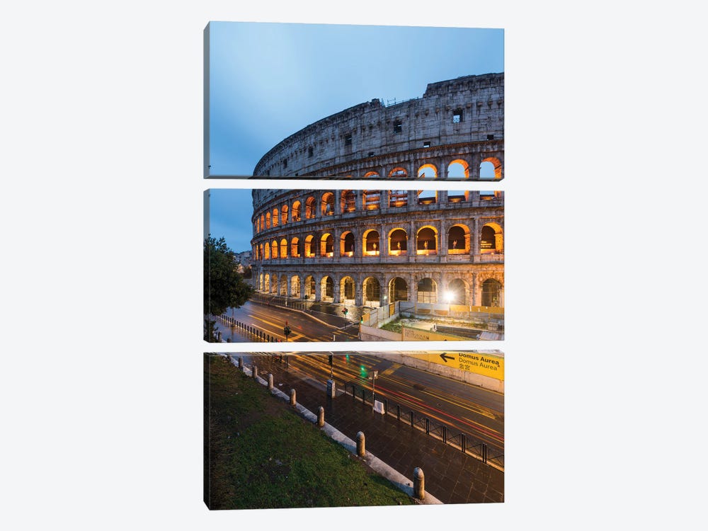 Night At The Colosseum IV by Matteo Colombo 3-piece Canvas Art