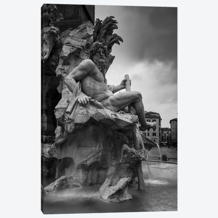 Fountain, Piazza Navona Canvas Print #TEO1210} by Matteo Colombo Canvas Artwork