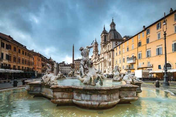 Fountains: Piazza Navona, Rome by Matteo Colombo