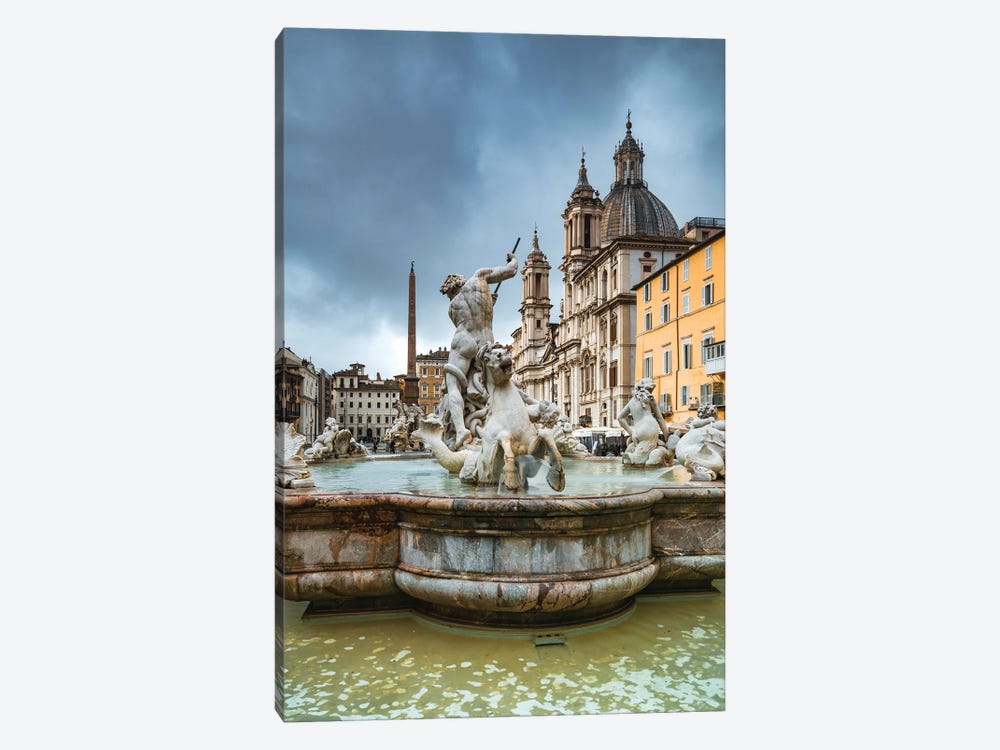 Fountain Of Neptune, Rome by Matteo Colombo 1-piece Art Print