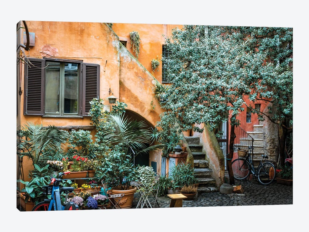 Old Courtyard, Rome II by Matteo Colombo 1-piece Canvas Artwork