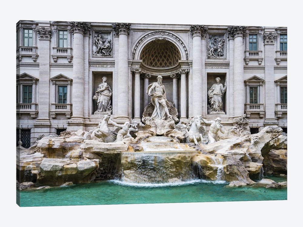 Trevi Fountain, Rome by Matteo Colombo 1-piece Canvas Art Print