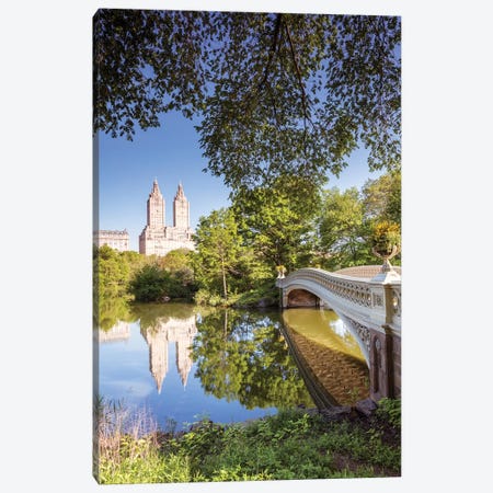 Bow Bridge In Spring, Central Park, New York Canvas Print #TEO121} by Matteo Colombo Art Print