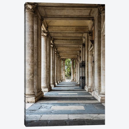 Colonnade, Rome I Canvas Print #TEO1221} by Matteo Colombo Canvas Print