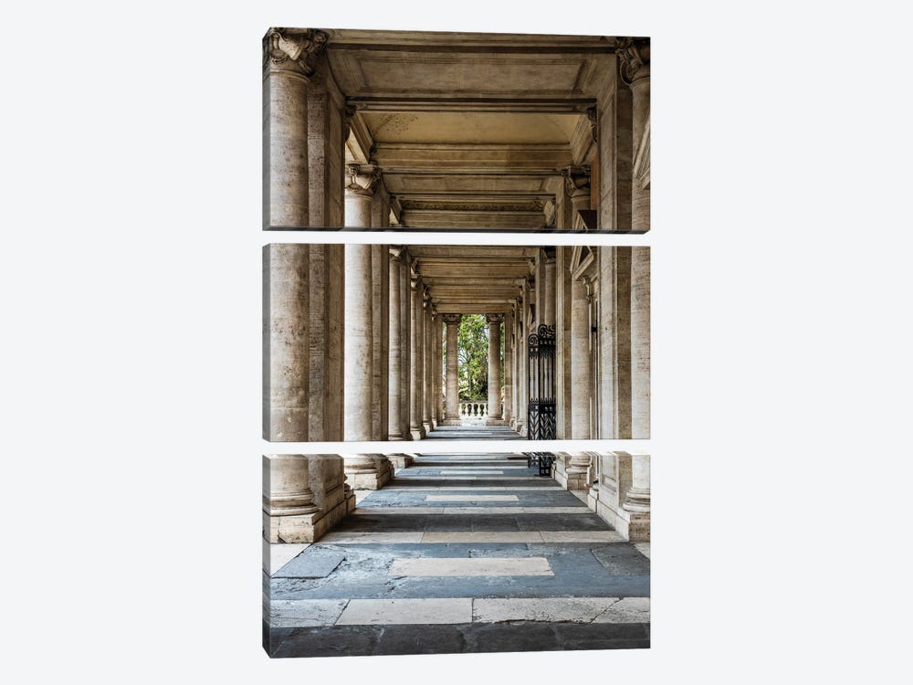 Colonnade, Rome I by Matteo Colombo 3-piece Canvas Print
