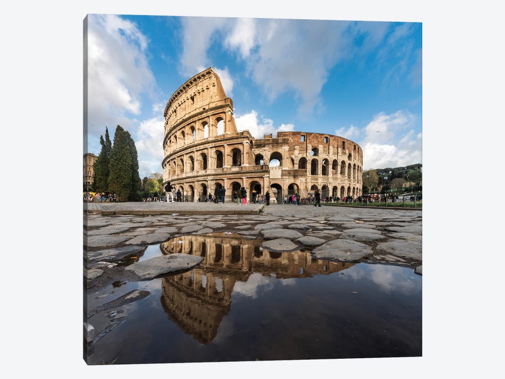 Coliseum Reflection, Rome by Matteo Colombo 1-piece Canvas Print
