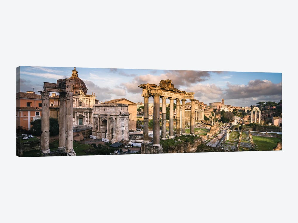 Roman Forum Panoramic, Rome by Matteo Colombo 1-piece Canvas Print