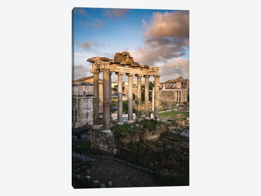 Temple Of Saturn, Rome by Matteo Colombo 1-piece Canvas Artwork