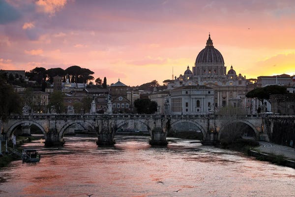 Matteo Colombo: Sunset On The Vatican, Rome II by Matteo Colombo
