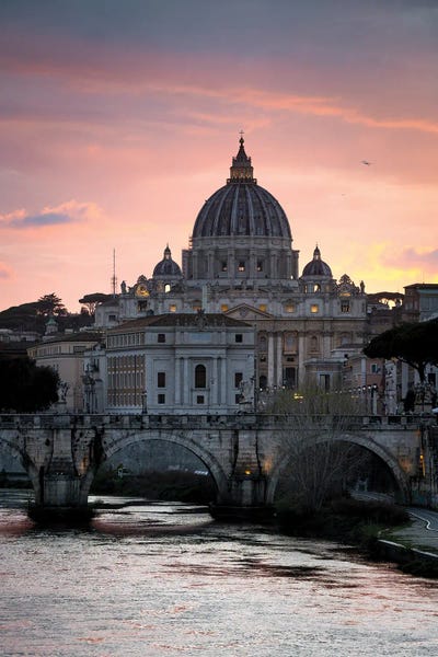 City Sunrises & Sunsets: Sunset On The Vatican, Rome IV by Matteo Colombo