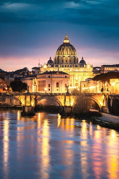 St Peter's At Dusk, Rome