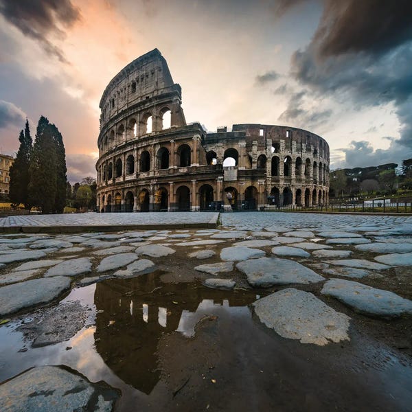 Ancient Ruins: Sunrise At The Coliseum, Rome by Matteo Colombo