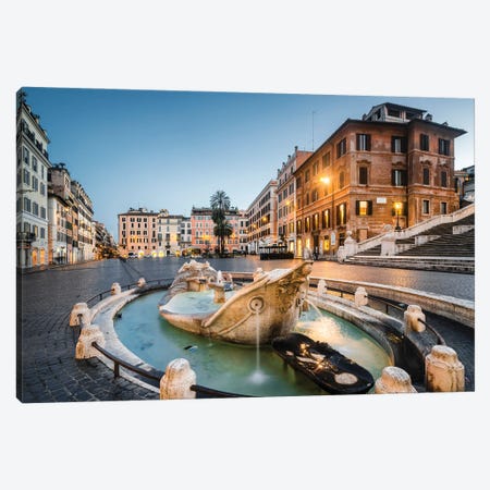 Spagna Square, Rome II Canvas Print #TEO1246} by Matteo Colombo Canvas Artwork