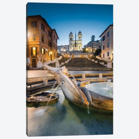 Piazza Di Spagna, Rome, Italy II Canvas Print #TEO1247} by Matteo Colombo Canvas Wall Art