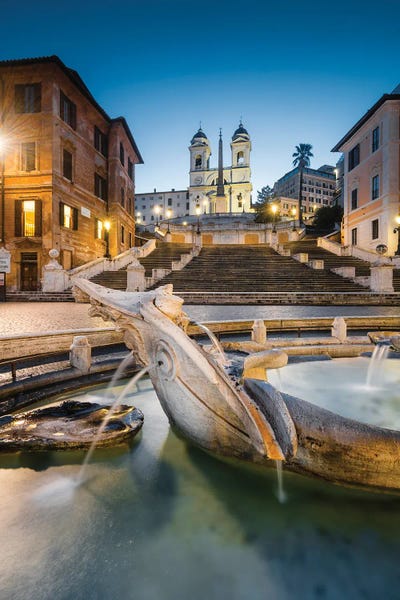 Fountains: Piazza Di Spagna, Rome, Italy II by Matteo Colombo