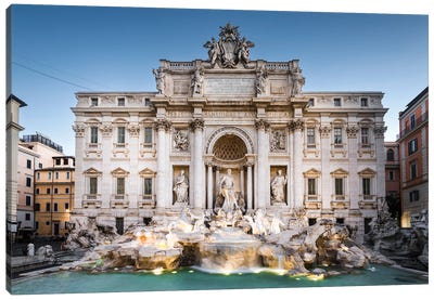Fontana Di Trevi, Rome I Canvas Art Print - Famous Monuments & Sculptures