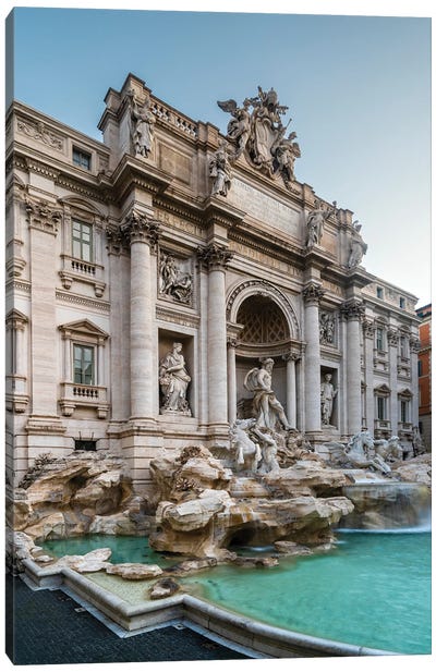 Fontana Di Trevi, Rome II Canvas Art Print - Famous Monuments & Sculptures