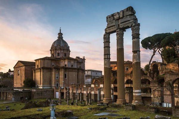 Sunrise At The Roman Forum, Rome