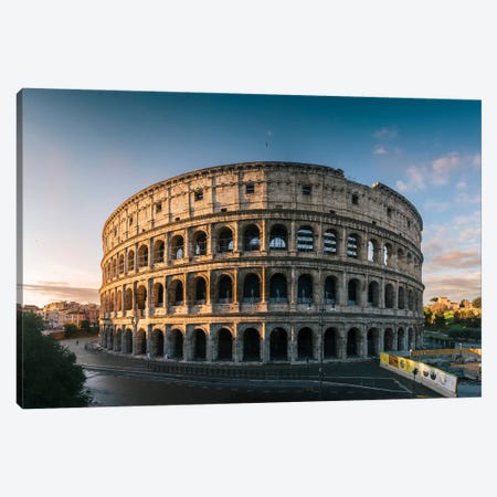 The Coliseum At Sunrise, Rome Canvas Print #TEO1257} by Matteo Colombo Canvas Print