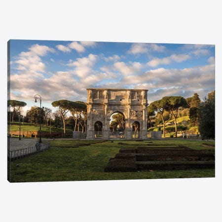 The Arch Of Constantine, Rome Canvas Print #TEO1258} by Matteo Colombo Canvas Art