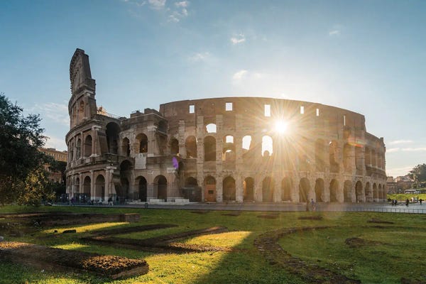 Ancient Ruins: Sunset At The Coliseum, Rome by Matteo Colombo