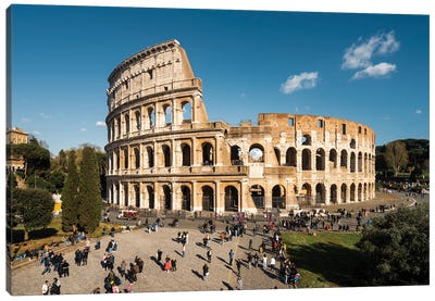 The Mighty Coliseum In Rome Canvas Art Print - Ancient Ruins Art