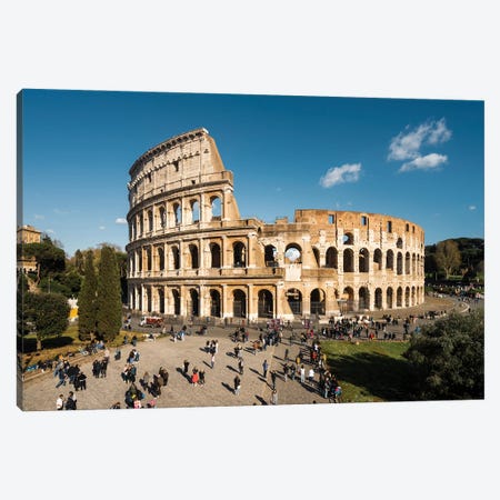 The Mighty Coliseum In Rome Canvas Print #TEO1262} by Matteo Colombo Canvas Print