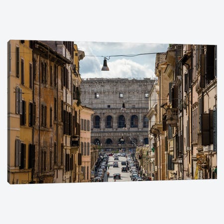 The Coliseum From Monti, Rome Canvas Print #TEO1264} by Matteo Colombo Canvas Artwork