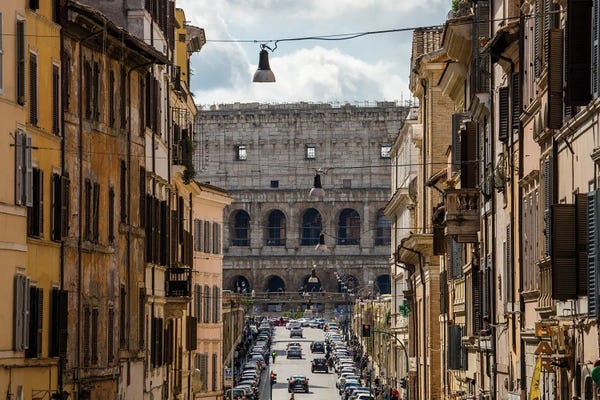 Ancient Ruins: The Coliseum From Monti, Rome by Matteo Colombo