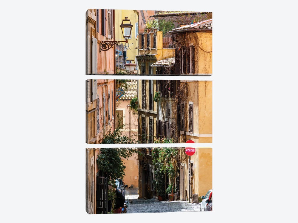 Walking In Monti, Rome IV by Matteo Colombo 3-piece Canvas Print