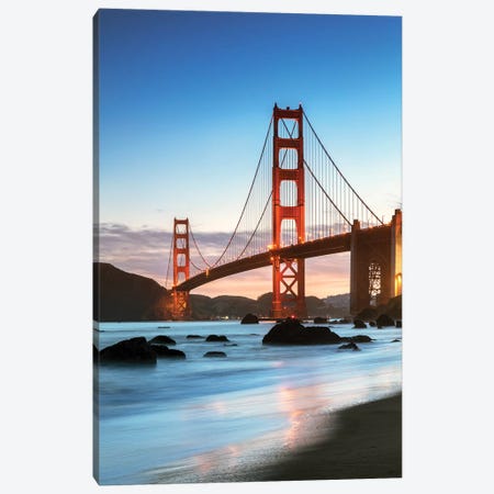 Dawn At The Golden Gate, San Francisco Canvas Print #TEO126} by Matteo Colombo Canvas Art
