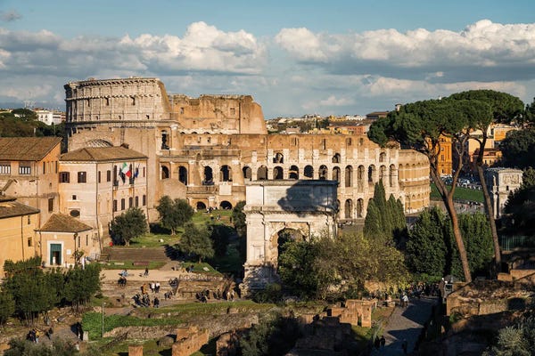 Ancient Ruins: The Coliseum And The Forum, Rome I by Matteo Colombo