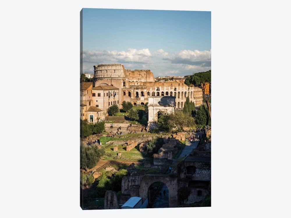 The Coliseum And The Forum, Rome II by Matteo Colombo 1-piece Canvas Wall Art