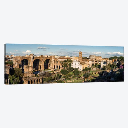 The Coliseum And The Forum, Rome III Canvas Print #TEO1272} by Matteo Colombo Canvas Wall Art