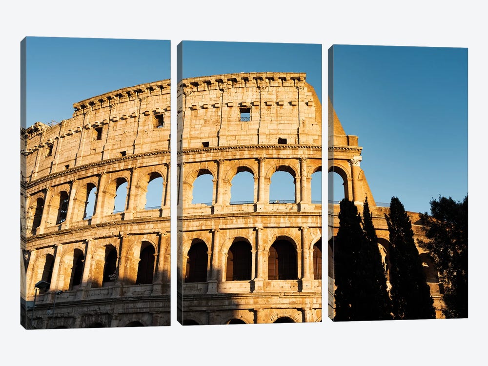 Arches Of The Coliseum, Rome I by Matteo Colombo 3-piece Canvas Artwork