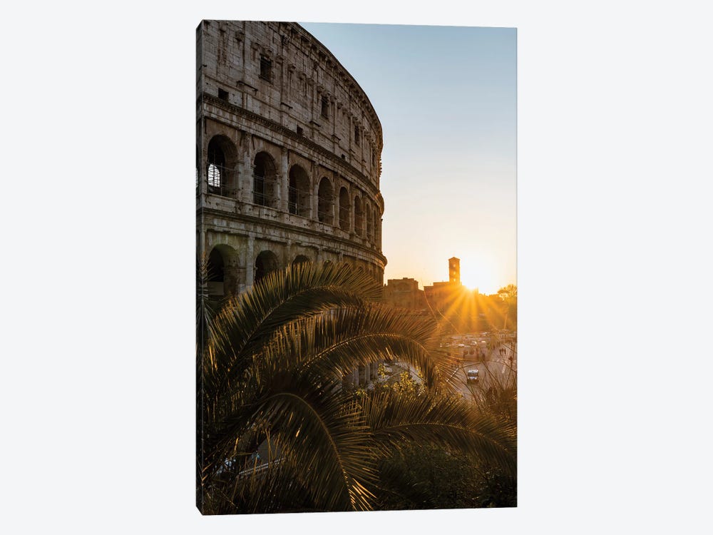 Last Light On The Coliseum, Rome II by Matteo Colombo 1-piece Canvas Art Print