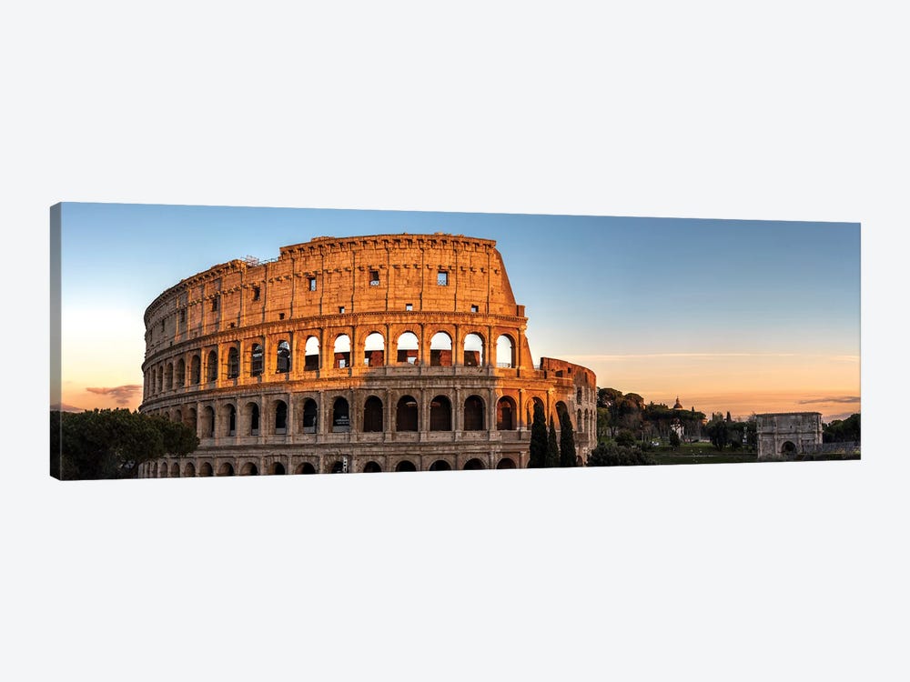 Coliseum Panoramic, Rome by Matteo Colombo 1-piece Canvas Wall Art