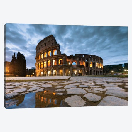 Il Colosseo, Rome Canvas Print #TEO1278} by Matteo Colombo Canvas Artwork