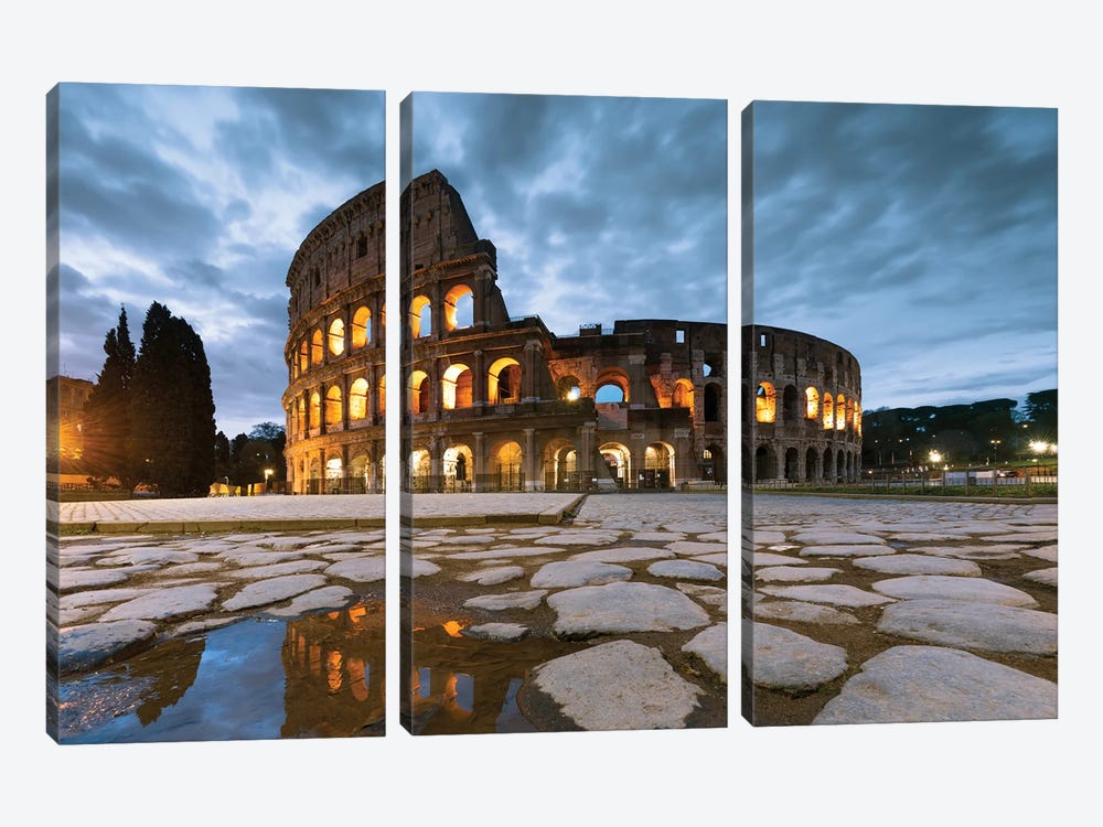 Il Colosseo, Rome by Matteo Colombo 3-piece Canvas Print