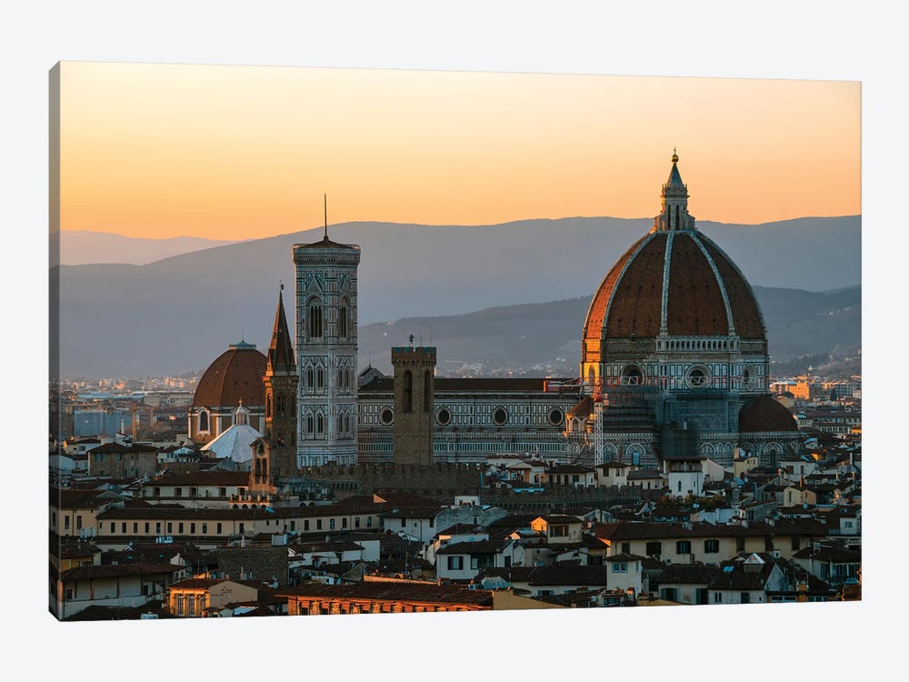 Sunset Over The Duomo Of Florence, Italy by Matteo Colombo 1-piece Art Print