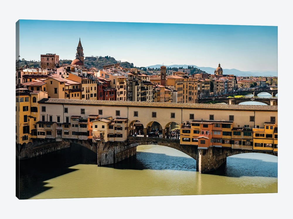 Ponte Vecchio And River Arno, Florence by Matteo Colombo 1-piece Art Print