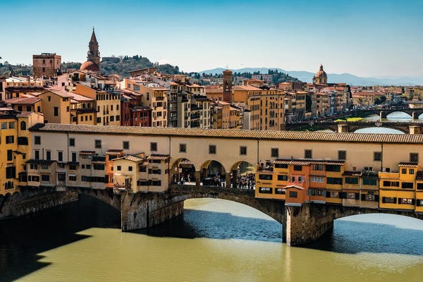 Monuments: Ponte Vecchio And River Arno, Florence by Matteo Colombo