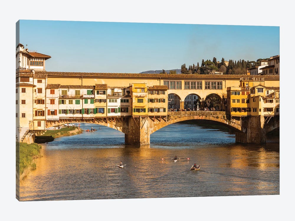 Last Light On Ponte Vecchio, Florence by Matteo Colombo 1-piece Canvas Print