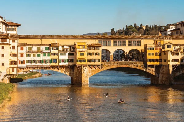 Monuments: Last Light On Ponte Vecchio, Florence by Matteo Colombo