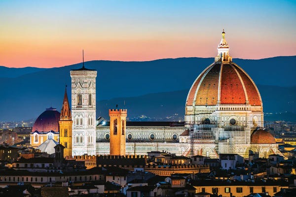 Monuments: Dusk Over Florence, Italy by Matteo Colombo