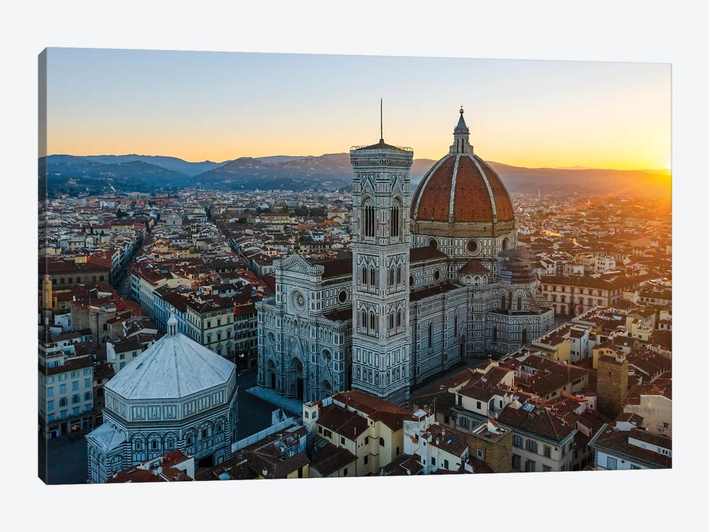 Sunrise In Florence, Italy by Matteo Colombo 1-piece Canvas Art Print