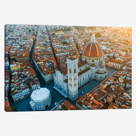 Florence Cathedral At Sunrise, Italy Canvas Print #TEO1299} by Matteo Colombo Canvas Artwork
