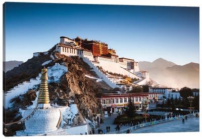 Famous Potala Palace, Lhasa, Tibet Canvas Art Print - Famous Architecture & Engineering